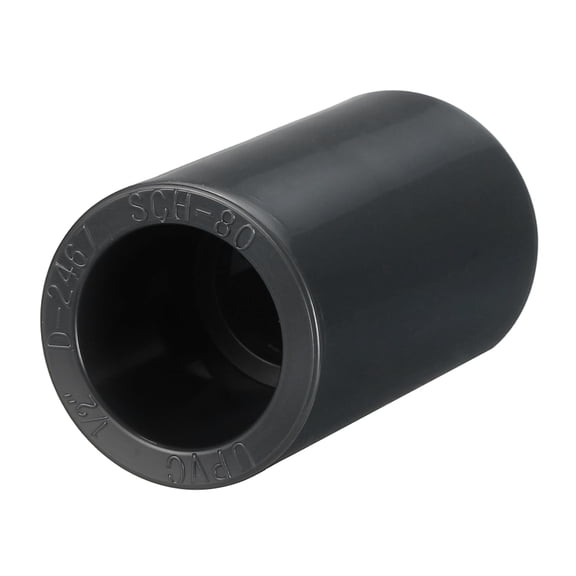 Uxcell 1Pcs 1 1/4" Pipe Coupling Fitting, sCH80 (Socket x Socket) Furniture Grade Slip Socket Connectors, Straight Pressure Pipe Fittings for Home Use, Irrigation, Industrial