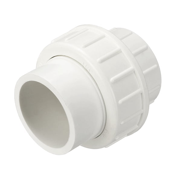 Uxcell 1Pcs 1 1/4" Union Coupling Pipe Fitting, SCH40 (Socket x Socket) Furniture Grade Slip Union Coupling Adapter for Pipe Connection, Hose Extension