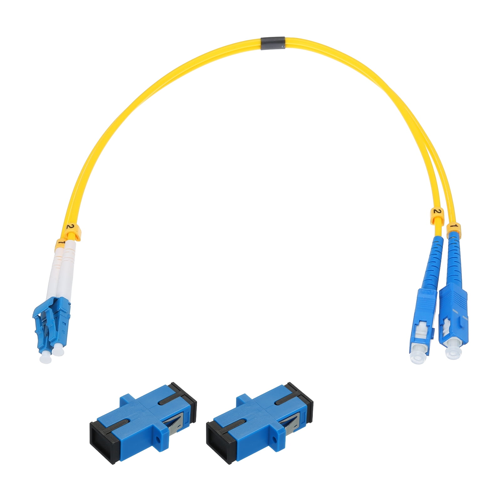 Uxcell 1Pcs 1Ft LC-SC/UPC Fiber Optic Patch Cable Single Mode Duplex ...