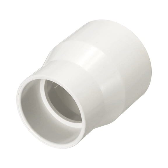 Uxcell 1Pcs 2 1/2" UPVC Pipe Coupling Fitting, SCH40 (SOC x SOC) Furniture Grade UPVC Slip Socket Connectors, Straight Pressure Pipe Fittings for Home Use, Irrigation, Industrial, White