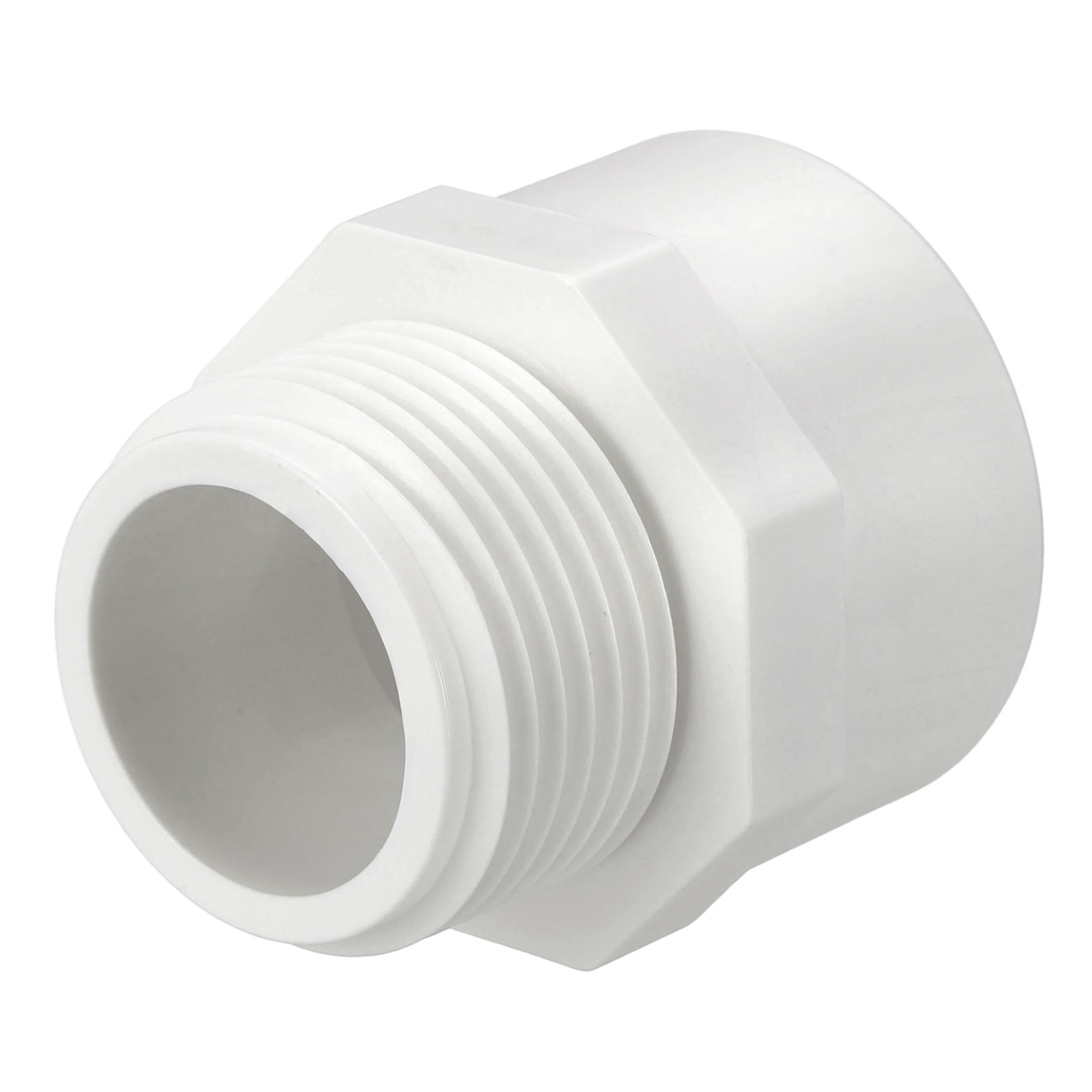 Uxcell 1Pcs 3" UPVC Pipe Fitting, SCH40 (Male Thread x SOC) NPT Male ...