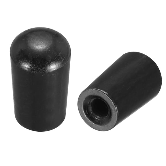 Uxcell 1Pcs 3 Way Guitar Toggle Switch Tip, M3.5 Brass Threaded Toggle Pickup Switch Knob Tip for LP Electric Guitar Replacement Parts, Black