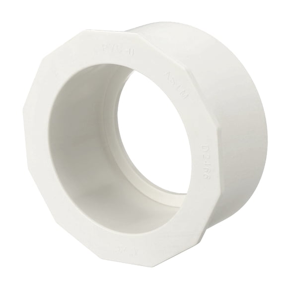 Uxcell 1Pcs 4" x 3" Reducer Bushing Fitting, SCH40 (Socket x Socket) Furniture Grade Pipe Fitting, Reducer Bush Adapter for Home Sewer Plumbing, Industrial, Pipe Connection