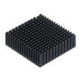 thumbnail image 1 of Uxcell 1Pcs 50x50x15mm Heatsink Aluminum Radiator With Thermal Sticker for Chip CPU, Power Transistor, FET, IC,Black, 1 of 6