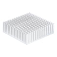 thumbnail image 1 of Uxcell 1Pcs 50x50x15mm Heatsink Aluminum Radiator With Thermal Sticker for Chip CPU, Power Transistor, FET, IC,White, 1 of 6