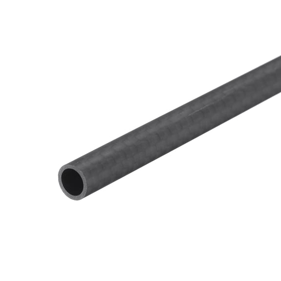 Uxcell 1Pcs Carbon Fiber Tubes 6 x 8 x 330mm Matte Surface Rod 3K Roll Wrapped Round Tubing for RC Airplane