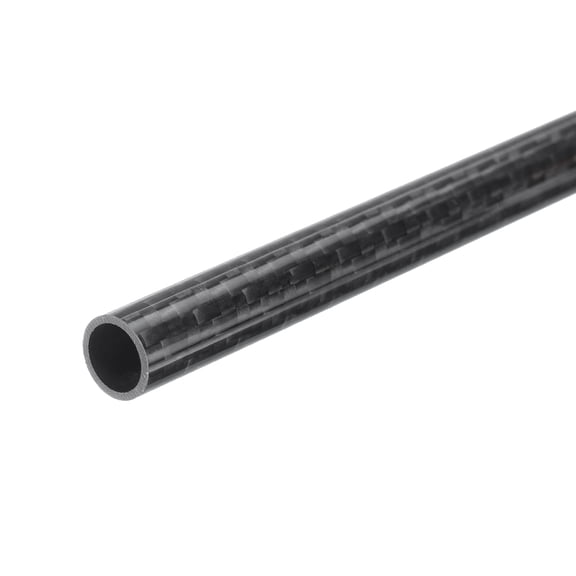 Uxcell 1Pcs Carbon Fiber Tubes 8 x 10 x 170mm Glossy Surface Rod 3K Roll Wrapped Round Tubing for RC Plane