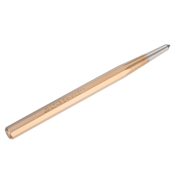 Uxcell 1Pcs Center Punch 6mm Shank Point, 10x100mm Alloy Steel Center Punch Tool