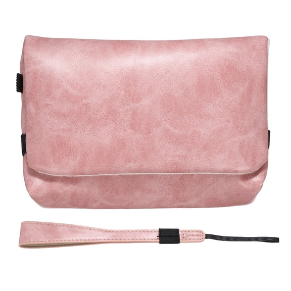 Uxcell 1Pcs Digital Camera Storage Bag, Nylon Polyester Multi-Purpose Small Portable Storage Bags for Photography CCD Machine Women Men Travel Cosmetic Clutch Purse, Pink