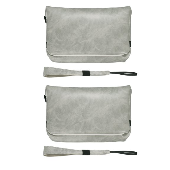 Uxcell 1Pcs Digital Camera Storage Bag, Nylon Polyester Multi-Purpose Small Portable Storage Bags for Photography CCD Machine Women Men Travel Cosmetic Clutch Purse, Gray
