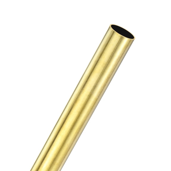 Uxcell 1Pcs H62 Brass Round Tube, 20mm OD 1mm Thick 200mm Length Straight Pipe Tubing for Construction/Machining/DIY Crafting, Metal Straight Pipe
