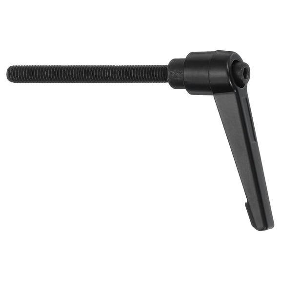 Uxcell 1Pcs M6 x 60mm Adjustable Knobs Handle Male Thread Push Button Ratchet Quick Release Locking Rotating Bolt for Lathe Machinery, Black