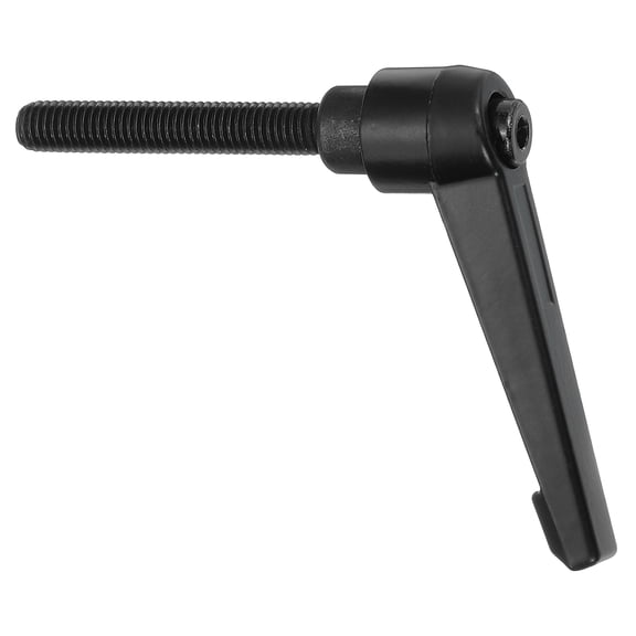 Uxcell 1Pcs M8 x 50mm Adjustable Knobs Handle Male Thread Push Button Ratchet Quick Release Locking Rotating Bolt for Lathe Machinery, Black