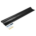 thumbnail image 1 of Uxcell 1Set Carbon Fiber Vinyl Wrap 20" x 1.6ft Self-Adhesive w Scraper Silver, 1 of 7
