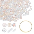 thumbnail image 1 of Uxcell 1Set Glass Seed Beads, 1.5-4.5mm Small Embroidery Bugle Beads Assorted Tube Bead Loose Kit for Jewelry Making DIY Craft Beading Bracelets Necklace Earring (Peach), 1 of 7