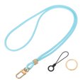 thumbnail image 1 of Uxcell Long Strap ID Card Holder Keychains 1Set Sky Blue, 1 of 6