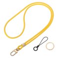 thumbnail image 1 of Uxcell Long Strap ID Card Holder Keychains 1Set Yellow, 1 of 6