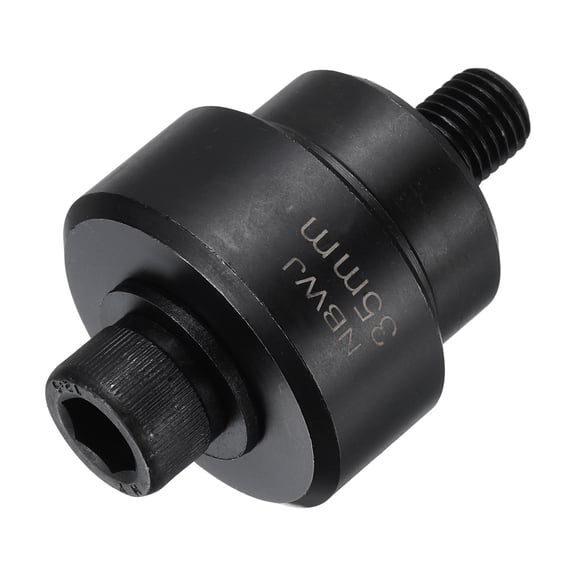 Uxcell 1Set Manual Knockout Hole Punch, 35mm/1.38" Sheet Metal Hole Cutter Conduit Punch Driver Die with Internal Hex Shank for Thin Steel Plate