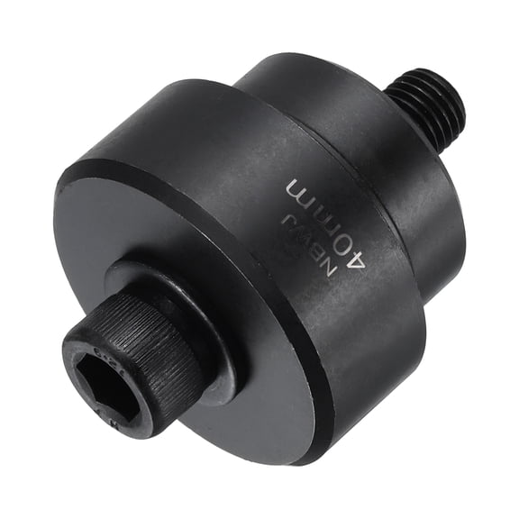 Uxcell 1Set Manual Knockout Hole Punch, 40mm/1.57" Sheet Metal Hole Cutter Conduit Punch Driver Die with Internal Hex Shank for Thin Steel Plate