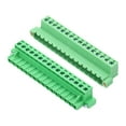 thumbnail image 1 of Uxcell 1Set PCB Terminal Block, 300V 10A Male&Female 16 Pin 5.08mm Distance PCB Screw Mount Terminal Block Connector for Industrial Use, Electronic Projects, Green, 1 of 6