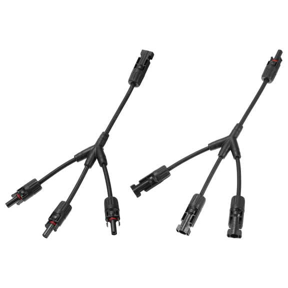 Uxcell 1Set Solar Panel Connector Y Branch Parallel Adapter 1000V IP67 for Solar Panel Splitter