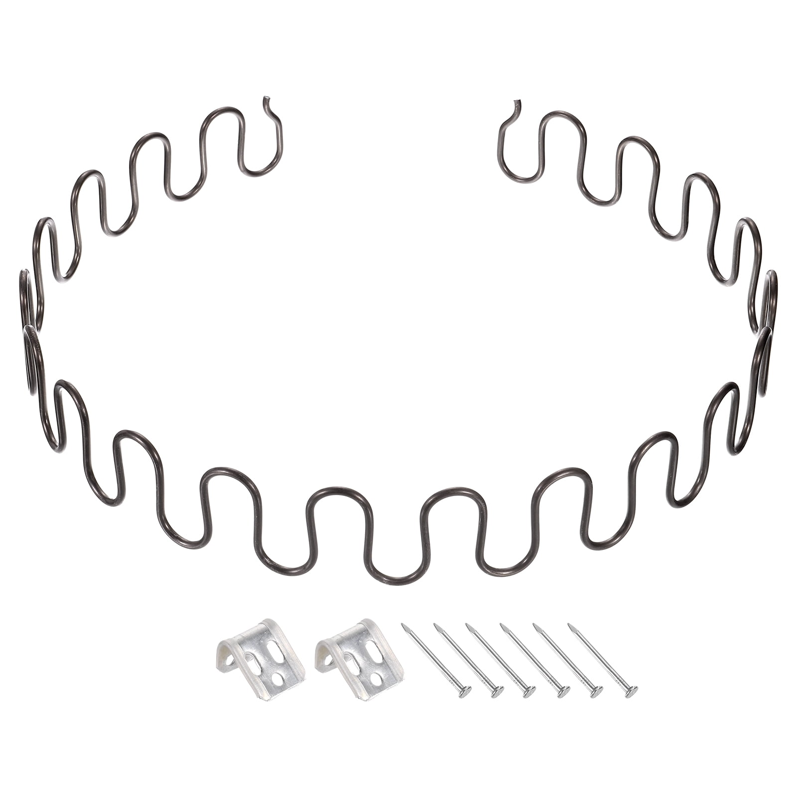 Uxcell Upholstery Spring Replacement Kit – 15.75" Sagging Cushion Repair – 3 Sets With Clips & Nails For Sofas, Chairs, Recliners