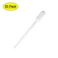 thumbnail image 1 of Uxcell 1ml 144mm Graduated Liquid Drop Droppers Disposable Pipettes 20 Pack, 1 of 5