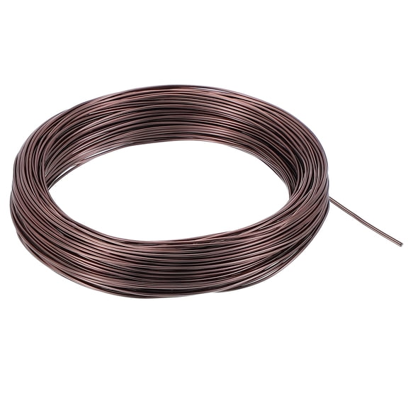 1mm Bonsai Training Wire, Floral Wire Stems Anodized Aluminum Tree Wire 95 Feet Total, Brown