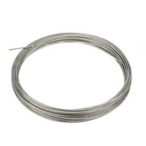Uxcell 1mm Dia 10m 32.8ft Length 304 Stainless Steel Wire Rope Cable Uncoated for Hoist Pulley Wheel