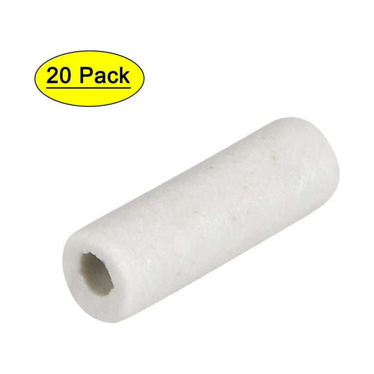 Uxcell 1mm Dia Ceramic Insulation Tube Single Bore Alumina Porcelain Pipe  20 Pcs 
