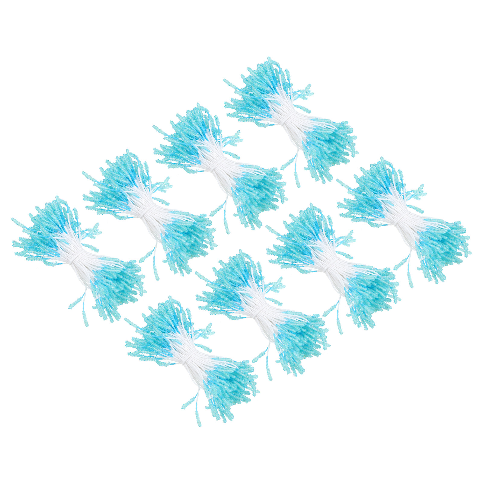 Uxcell 1mm Double Heads Flower Stamen, Artificial Flower Pistil Matt for DIY Christmas Decor, Blue 720 Pcs