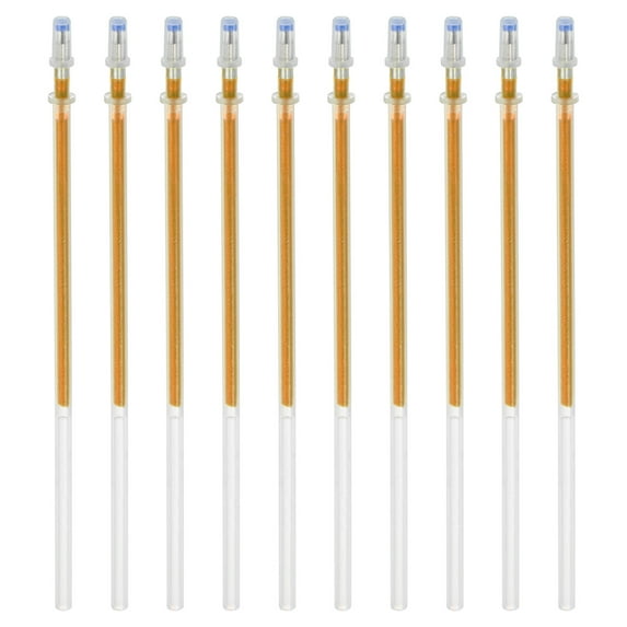 Uxcell 1mm Gel Pens Refills, 48 Pack Sparkle Metallic Ink Bold Point for Adults Coloring Books  , Gold Tone