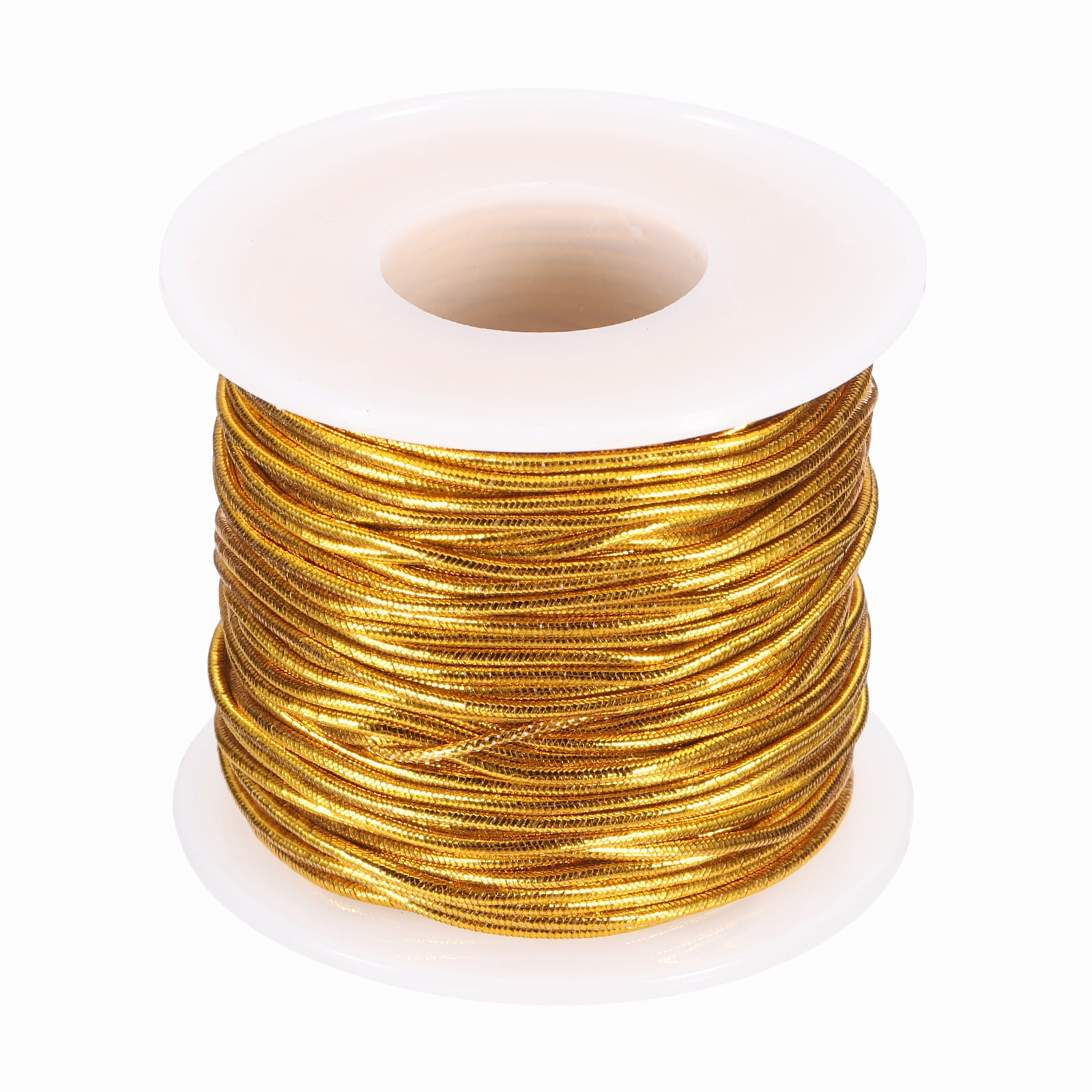 Uxcell 1mm Metallic Elastic Cords, Tinsel Elastic Stretch String Cord ...