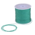 thumbnail image 1 of Uxcell 1mm Nylon Satin Cord 109 Yards Bracelet String Beading Thread, Blue Green, 1 of 7