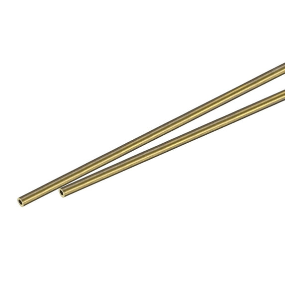 Uxcell Brass Tubing Seamless Straight Pipes Tube 1mm x 0.25mm x 300mm