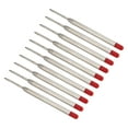thumbnail image 1 of Uxcell 1mm Pen Ink Refills, 10 Pcs 3.9" Ballpoint Refill Medium Point Metal Compatible Replaceable Replacement for Retractable Pen Writing Office, Red, 1 of 6