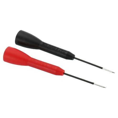 Uxcell 1mm Test Probes, 2Pcs Copper Multimeter Test Extention Probe Pin Tip Needle, Red Black