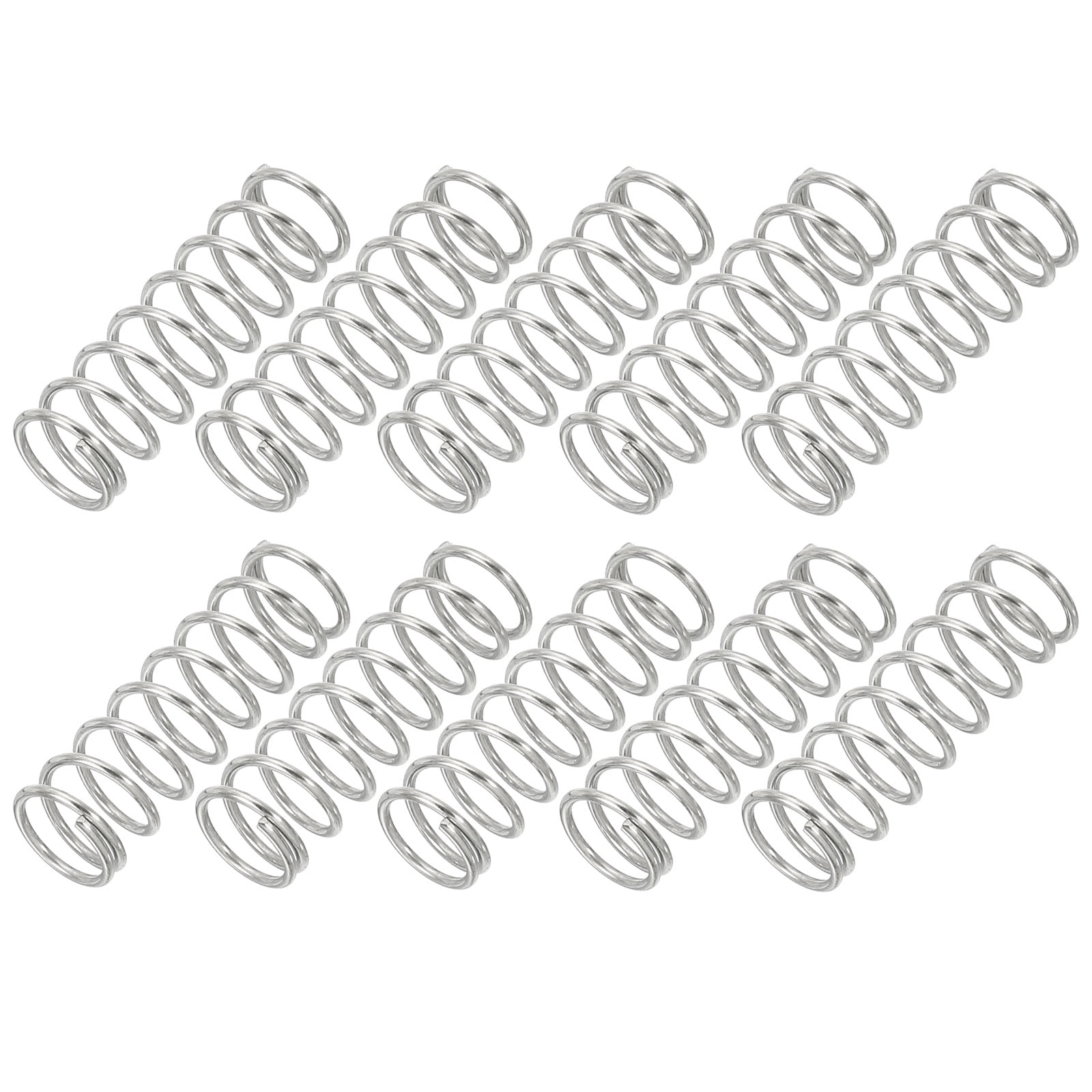 Uxcell 1mm Wire Dia x 10mm OD x 30mm L Compression Spring, 304 ...