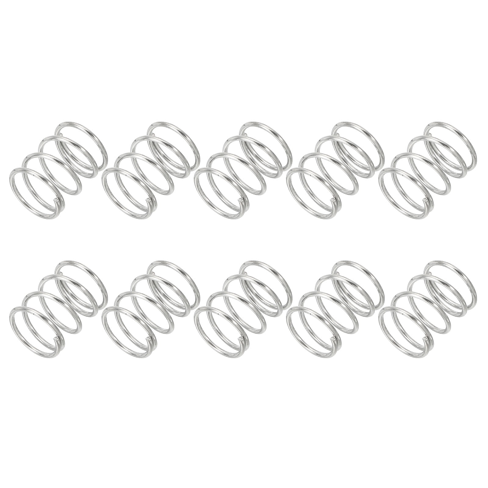 Uxcell 1mm Wire Dia x 12mm OD x 15mm L Compression Spring, 304 ...