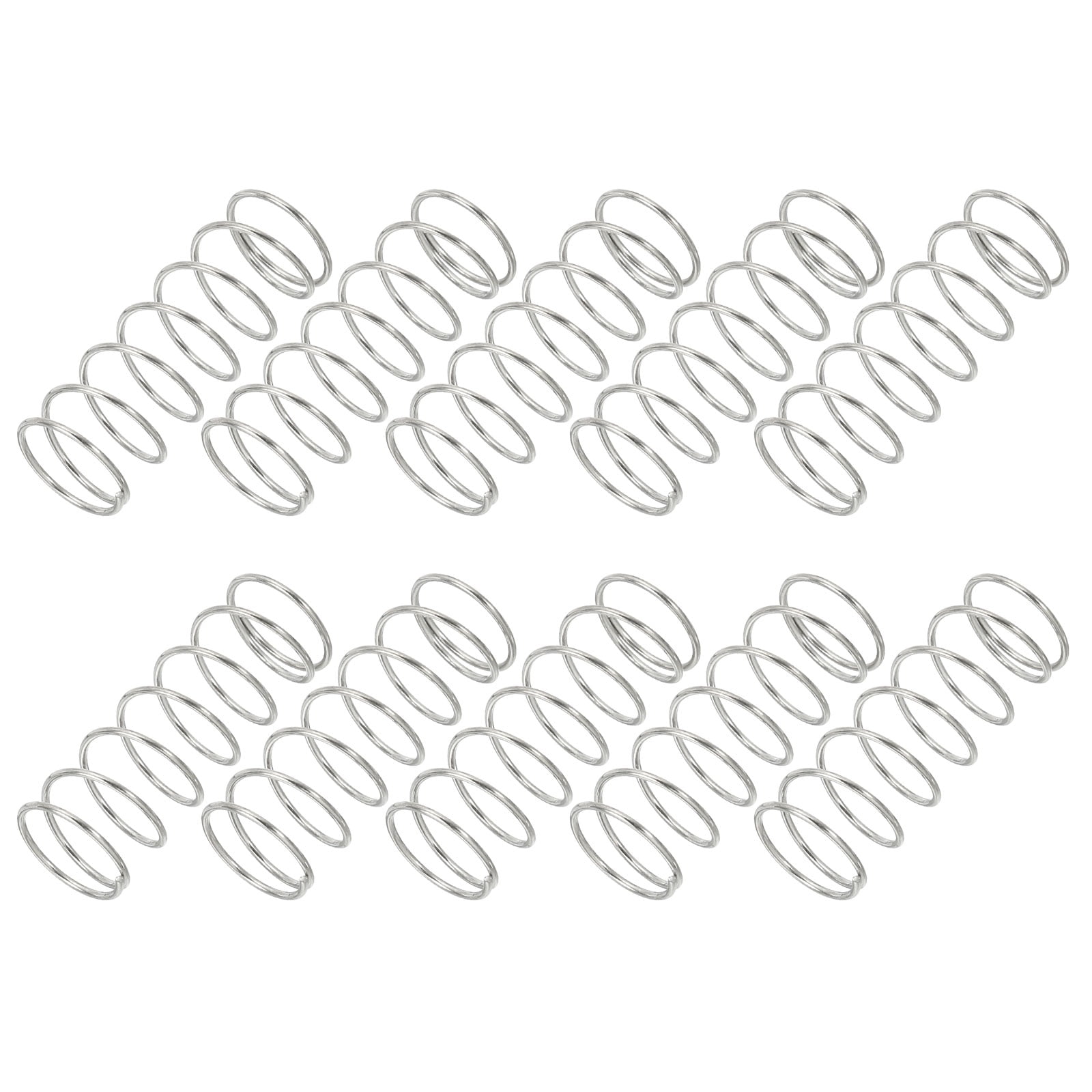 Uxcell 1mm Wire Dia x 15mm OD x 25mm L Compression Spring, 304 ...