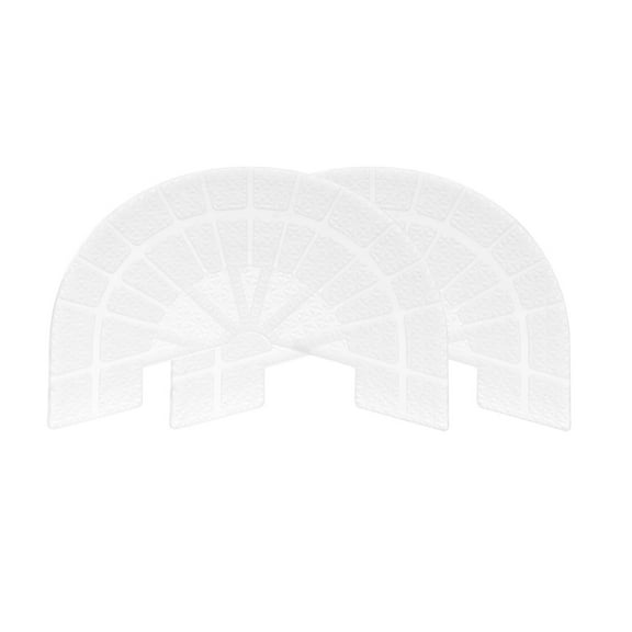 Uxcell 1pair Heel Plates Sole Protector Size 10-11 Non Slip Pad Replacement for Sneakers, Transparent