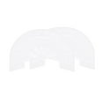 thumbnail image 1 of Uxcell 1pair Heel Plates Sole Protector Size 10-11 Non Slip Pad Replacement for Sneakers, White, 1 of 6