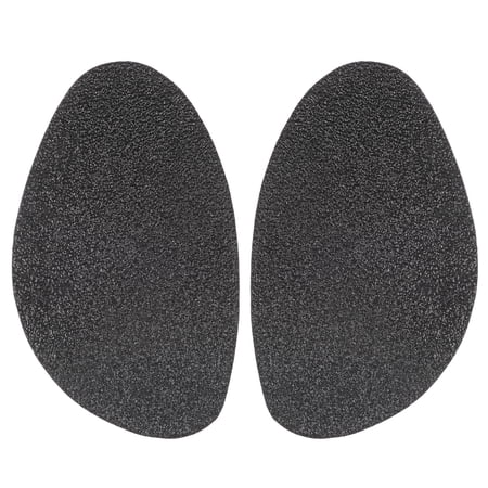 Uxcell 1pair Shoe Grips on Bottom of Shoes 2.76"x0.06"x4.65" Frosted Non Slip Shoe Pads Size L for High Heels, Black