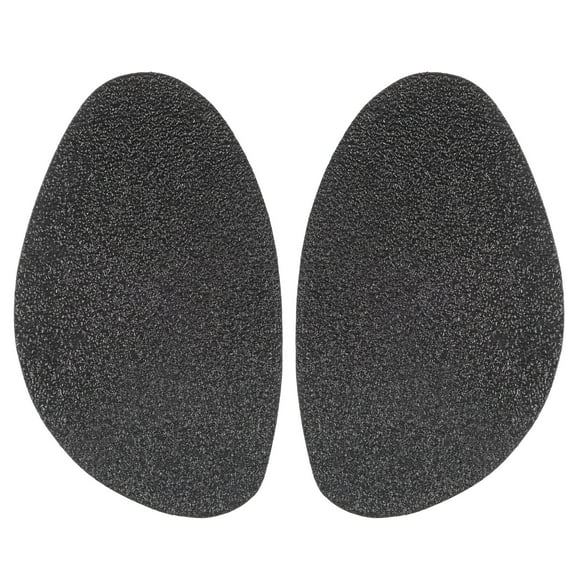 Uxcell 1pair Shoe Grips on Bottom of Shoes 2.76"x0.06"x4.65" Frosted Non Slip Shoe Pads Size L for High Heels, Black