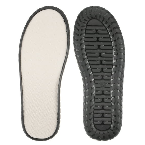 Uxcell 1pair Shoes Outer Soles Pad US Size 7.5 Non Slip Mesh Mat Woven Protector Bottom for DIY Slipper Sandals, Black