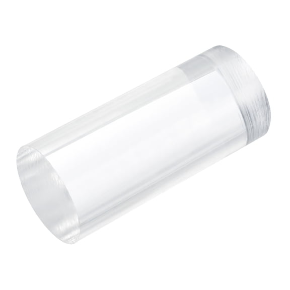 Uxcell 1pcs Acrylic Round Rods 1 3/4" x 4" Clear Acrylic Dowel Rods Sticks Acrylic Plastic Sticks Strip for DIY Crafts Lighting Gardening Decorations - 45mm x 100mm