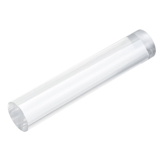 Uxcell 1pcs Acrylic Round Rods 13/16" x 4" Clear Acrylic Dowel Rods Sticks Acrylic Plastic Sticks Strip for DIY Crafts Lighting Gardening Decorations - 20mm x 100mm
