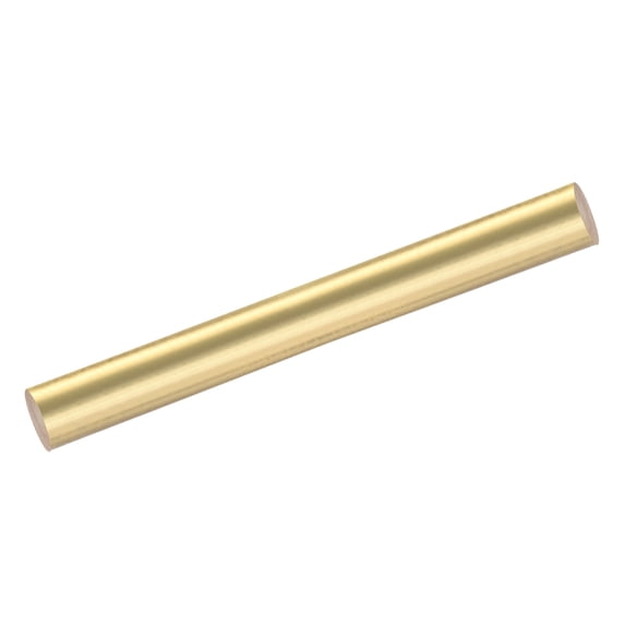 Uxcell 1Pcs Brass Rods 0.71 x 8.82" Brass Solid Round Stock Lathe Bar for Knife Handles Pin DIY Craft Model Plane