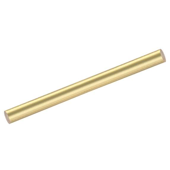 Uxcell 1Pcs Brass Rods 0.71 x 13.94" Brass Solid Round Stock Lathe Bar for Knife Handles Pin DIY Craft Model Plane