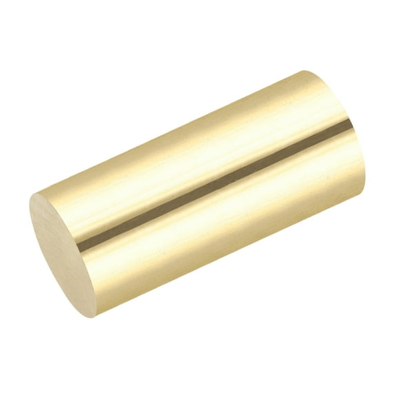Uxcell 1Pcs Brass Rods 1.02 x 2.2" Brass Solid Round Stock Lathe Bar for Knife Handles Pin DIY Craft Model Plane